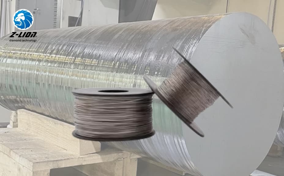 Silicon wafer cutting with diamond wire Silicon wafer cutting with diamond wire